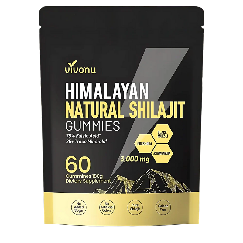 Gomitas de Shilajit naturales del Himalaya