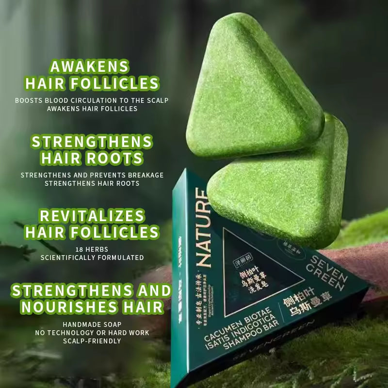 Natural Herbal Shampoo Bar – Revive Voluminous, Healthy Hair