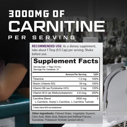 Carnitine Liquid Supplement | Sour Gummy Worm Flavor
